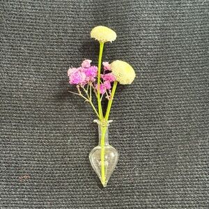Vintage Glass Pendant Boutonnière Pin